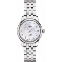 ZEGAREK TISSOT LE LOCLE T006.207.11.116.00. Szare, analogowe zegarki damskie TISSOT, srebrne. Za 2950,00 zł.