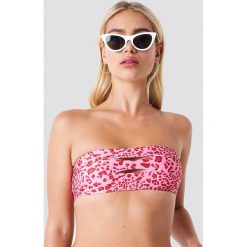 NA-KD Swimwear Top z podwójnym wycięciem - Pink. Różowe topy damskie NA-KD Swimwear, bez wzorów, z podwójnym kołnierzykiem. W wyprzedaży za 24,28 zł.