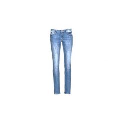 Jeansy slim fit Le Temps des Cerises 316. Niebieskie jeansy damskie marki Le Temps Des Cerises, bez wzorów, z jeansu. Za 319,20 zł.