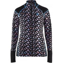 Bluzy damskie: Craft Bluza Termoaktywna Nordic Wool Twisted Zip Black L
