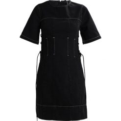 Sukienki: Topshop BOUTIQUE LACE UP DRESS Sukienka jeansowa black