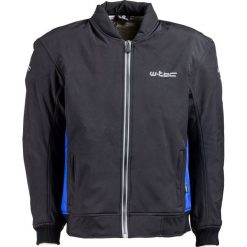 Kurtki męskie bomber: W-TEC Kurtka motocyklowa męska soft-shell NF-2753 czarno-niebieska r. M (11980-1-M)
