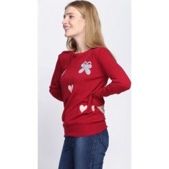 Bordowy Sweter Ohh Why?. Czerwone swetry klasyczne damskie Born2be, l, z okrągłym kołnierzem. Za 59,99 zł.