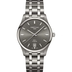 RABAT ZEGAREK CERTINA GENT QUARTZ C022.610.44.081.00. Szare zegarki męskie CERTINA, szklane. W wyprzedaży za 1570,00 zł.