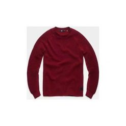 Swetry G-Star Raw D13316 8403 SUKAKI. Czerwone swetry męskie G-Star RAW, m, bez wzorów, retro, bez kołnierzyka, bez kaptura. Za 306,57 zł.