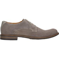 Półbuty ALDO. Szare półbuty męskie Gino Rossi, bez wzorów, ze skóry, eleganckie, na sznurówki. Za 169,90 zł.