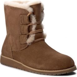 Buty EMU AUSTRALIA - Illawong W11657 Chestnut. Pomarańczowe kozaki damskie EMU Australia, ze skóry, na niskim obcasie, bez zapięcia. W wyprzedaży za 309,00 zł.