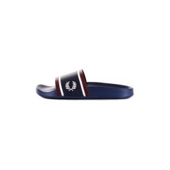Klapki Fred Perry B5187. Niebieskie kapcie męskie Fred Perry. Za 365,12 zł.