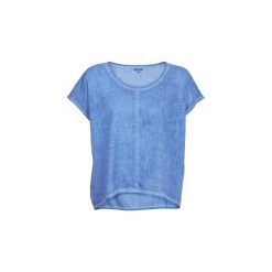 Bluzki Bensimon PRISSY. Niebieskie bluzki damskie Bensimon, bez wzorów, bez kołnierzyka, bez rękawów. Za 199,50 zł.