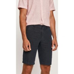 Marc O'Polo - Szorty. Niebieskie spodenki i szorty męskie Marc O'Polo, bez wzorów, ze lnu, casualowe. W wyprzedaży za 339,90 zł.