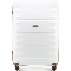 Walizka duża 56-3T-763-88. Pomarańczowe walizki marki Wittchen, bez wzorów, z gumy. Za 549,00 zł.