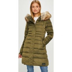 Calvin Klein Jeans - Kurtka puchowa. Brązowe kurtki damskie Calvin Klein Jeans, s, bez wzorów, z poliesteru, długie. W wyprzedaży za 1099,00 zł.