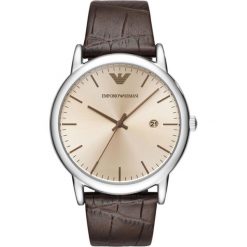 Emporio Armani Zegarek Brązowy. Pomarańczowe, analogowe zegarki męskie Emporio Armani, ze stali. Za 1046,95 zł.