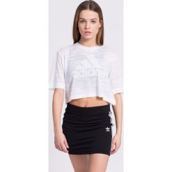 Adidas Performance - Top. Szare topy damskie marki adidas Performance, s, z poliesteru, z krótkim rękawem. W wyprzedaży za 79,90 zł.