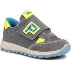 Sneakersy PRIMIGI - 5354433 S Grig. Szare trampki chłopięce Primigi, bez wzorów, ze skóry, na rzepy. Za 239,00 zł.