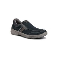 RIEKER 13752-14 Granatowy. Niebieskie półbuty męskie Rieker, bez wzorów, ze skóry, bez zapięcia. Za 269,99 zł.