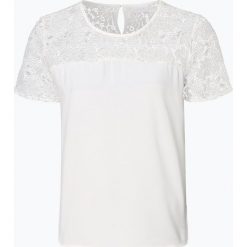 Vila - T-shirt damski – Vilaia, czarny. Czarne t-shirty damskie marki Vila, w koronkowe wzory, z szyfonu, bez kołnierzyka. Za 129,95 zł.