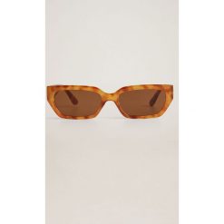 Mango - Okulary przeciwsłoneczne Charlote. Pomarańczowe okulary przeciwsłoneczne damskie Mango, prostokątne. W wyprzedaży za 71,90 zł.