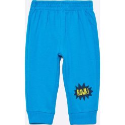 Blu Kids - Spodnie dziecięce 68-98 cm. Niebieskie spodnie chłopięce marki Blukids, z bawełny. W wyprzedaży za 15,90 zł.