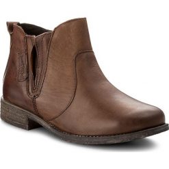 Botki JOSEF SEIBEL - Sienna 45 99645 MI720 330 Moro. Brązowe botki damskie na obcasie marki Josef Seibel, z materiału. W wyprzedaży za 239,00 zł.