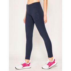 Legginsy EA7 Emporio Armani 3HTP61 TJ01Z 1554. Niebieskie spodnie damskie EA7 Emporio Armani, l, bez wzorów, z elastanu. W wyprzedaży za 249,00 zł.