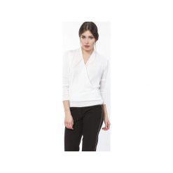 SWETER O KOPERTOWYM DEKOLCIE, SWE119. Czarne swetry damskie marki Lanti, l, bez wzorów, z wiskozy, bez rękawów, bez kaptura. Za 170,00 zł.