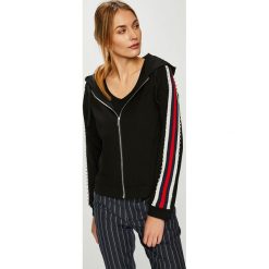 Silvian Heach - Bluza. Czarne bluzy damskie Silvian Heach, s, bez wzorów, z elastanu, bez rękawów, z kapturem. W wyprzedaży za 219,90 zł.