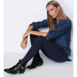 Granatowe Jegginsy Joy and Fear. Czarne legginsy marki Born2be, l. Za 29,99 zł.