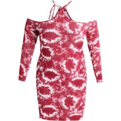Sukienki hiszpanki: Missguided Plus TIE DYE BARDOT Sukienka z dżerseju bordeaux