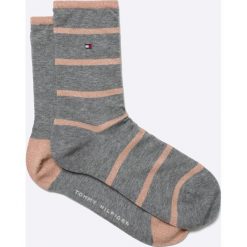 Tommy Hilfiger - Skarpetki (2-pack). Różowe skarpetki damskie marki TOMMY HILFIGER, l, z bawełny. W wyprzedaży za 34,90 zł.