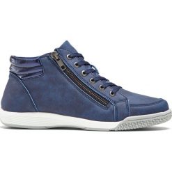 Wysokie sneakersy bonprix ciemnoniebieski. Niebieskie sneakersy damskie bonprix. Za 99,99 zł.