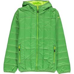Kurtka zimowa w kolorze zielonym. Zielone kurtki chłopięce CMP Kids, na zimę, bez wzorów, z syntetyku, bez kaptura. W wyprzedaży za 135,95 zł.
