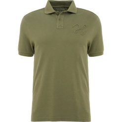 Hackett London Koszulka polo khaki. Brązowe koszulki męskie marki Hackett London, xl, bez wzorów, z bawełny, polo, bez rękawów. Za 419,00 zł.