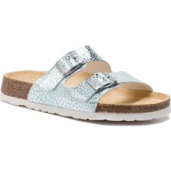 Klapki SUPERFIT - 4-00119-75 D Hellgrun. Szare sandały dziewczęce Superfit, ze skóry ekologicznej, bez zapięcia. Za 159,00 zł.