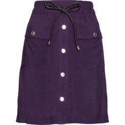 Spódnica z wiskozy bonprix ciemny lila. Fioletowe spódniczki damskie bonprix, bez wzorów, z wiskozy. Za 54,99 zł.