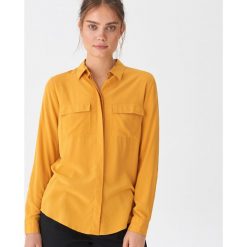 Gładka koszula - Żółty. Żółte koszule damskie House, s, bez wzorów, bez kołnierzyka, bez rękawów. Za 59,99 zł.