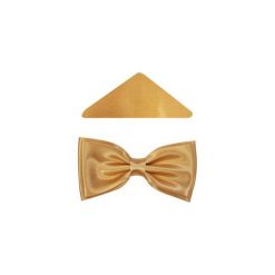Złota mucha męska szeroka B42. Żółte muszki męskie Modini Moda Męska, na co dzień, bez wzorów, z tkaniny, eleganckie. Za 45,00 zł.