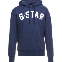 GStar HALGEN CORE HOODED Bluza z kapturem imperial blue heather. Niebieskie bluzy męskie rozpinane G-Star, m, z bawełny, z kapturem. Za 419,00 zł.