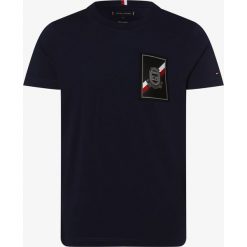 Tommy Hilfiger - T-shirt męski, niebieski. Niebieskie t-shirty męskie TOMMY HILFIGER, xl, z aplikacjami, bez kołnierzyka. Za 169,95 zł.