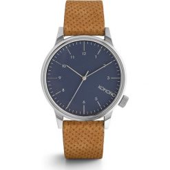 Zegarek Komono Winston Blue Cognac. Niebieskie zegarki męskie marki Pakamera, z bawełny. Za 340,00 zł.