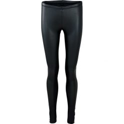 Legginsy z połyskującego materiału bonprix czarny. Czarne legginsy damskie bonprix, bez wzorów. Za 89,99 zł.