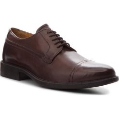 Półbuty GEOX - U Carnaby G U64W1G 00043 C6006 Dk Brown. Brązowe derby męskie Geox, z materiału. Za 479,00 zł.