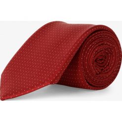 Mc Earl - Krawat jedwabny męski, czerwony. Czerwone krawaty męskie Mc Earl, bez wzorów, z jedwabiu, eleganckie. Za 99,95 zł.