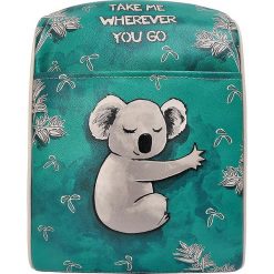 Plecaki damskie: Plecak „Koala hug” w kolorze zielonym – 25 x 32 x 13 cm