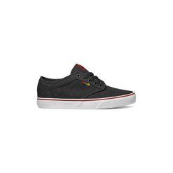 Buty Dziecko Vans ZAPATILLA Atwood Canvas Black/Rasta. Czarne trampki dziewczęce Vans, bez wzorów, bez zapięcia. Za 224,73 zł.