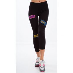 Czarne legginsy z dżetami 3/4 7103. Czarne legginsy damskie Fasardi, s, bez wzorów. Za 29,00 zł.