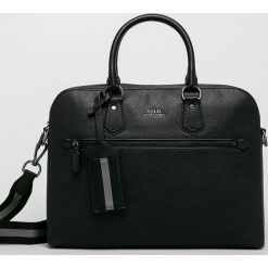 Polo Ralph Lauren - Torba skórzana. Czarne torby męskie skórzane Polo Ralph Lauren, w paski, z poliesteru, casualowe. Za 1849,00 zł.