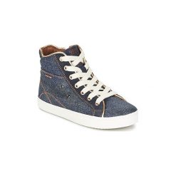 Buty Dziecko Geox J KIWI G. A. Niebieskie trampki dziewczęce Geox, bez wzorów, bez zapięcia. Za 179,40 zł.