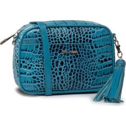 Torebka GINO ROSSI - Croco 0004-LIB Blue. Niebieskie listonoszki damskie Gino Rossi, bez wzorów, ze skóry, wizytowe, bez dodatków. Za 299,99 zł.