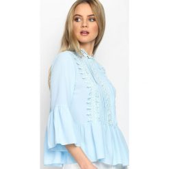 Bluzki asymetryczne: Niebieska Bluzka Soft & Innocent